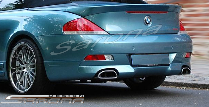 Custom BMW 6 Series Rear Add-on  Coupe & Convertible Rear Lip/Diffuser (2004 - 2010) - $490.00 (Part #BM-003-RA)